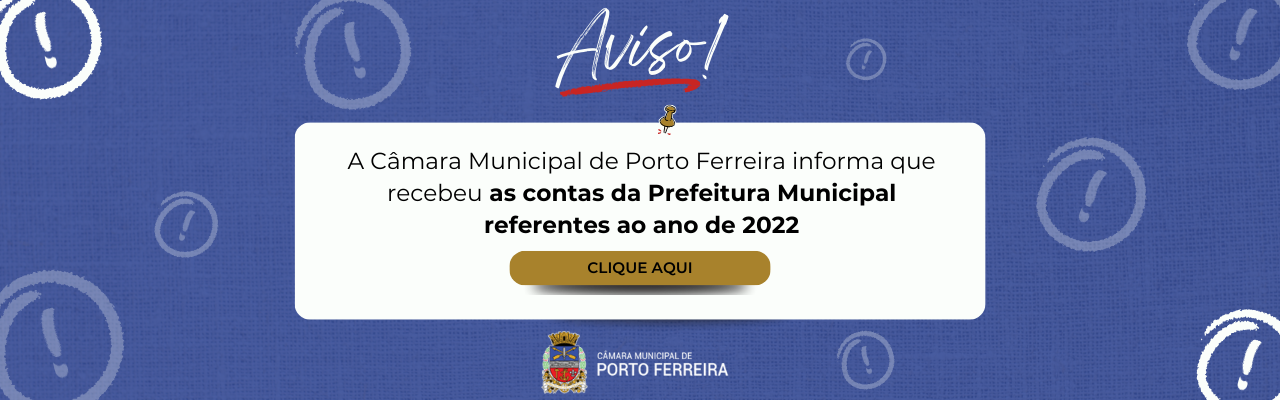 Aviso Contas Prefeitura 2022